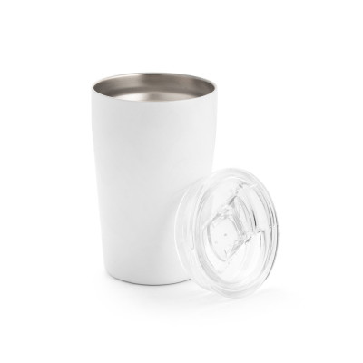 SLIDER. Stainless steel sublimation travel cup 380 mL